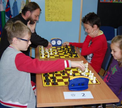 Rodzinne rozgrywki szachowe w SP Nr 1 w Wadowicach