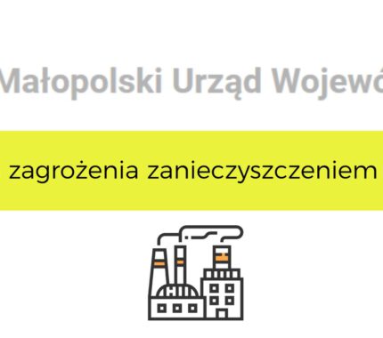 I stopień zagrożenia zanieczyszczeniem powietrza dla: Krakowa, Małopolski północnej, Małopolski zachodniej i Małopolski południowej