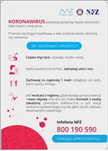 Plakat 1 215x300 - Co musisz wiedzieć o koronawirusie
