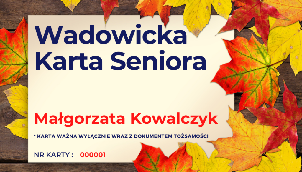 Malgorzata Kowalczyk 1024x585 - Seniorze, złóż wniosek i odbierz swoją Kartę !