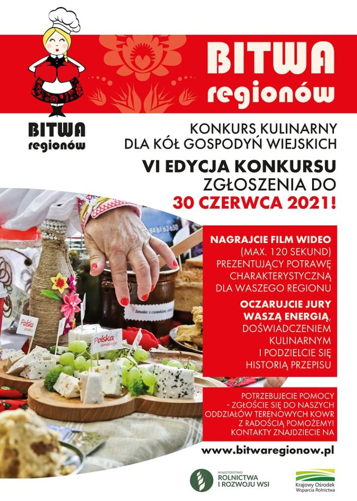 plakat 731x1024 - "Bitwa Regionów" - Konkurs Kulinarny dla KGW