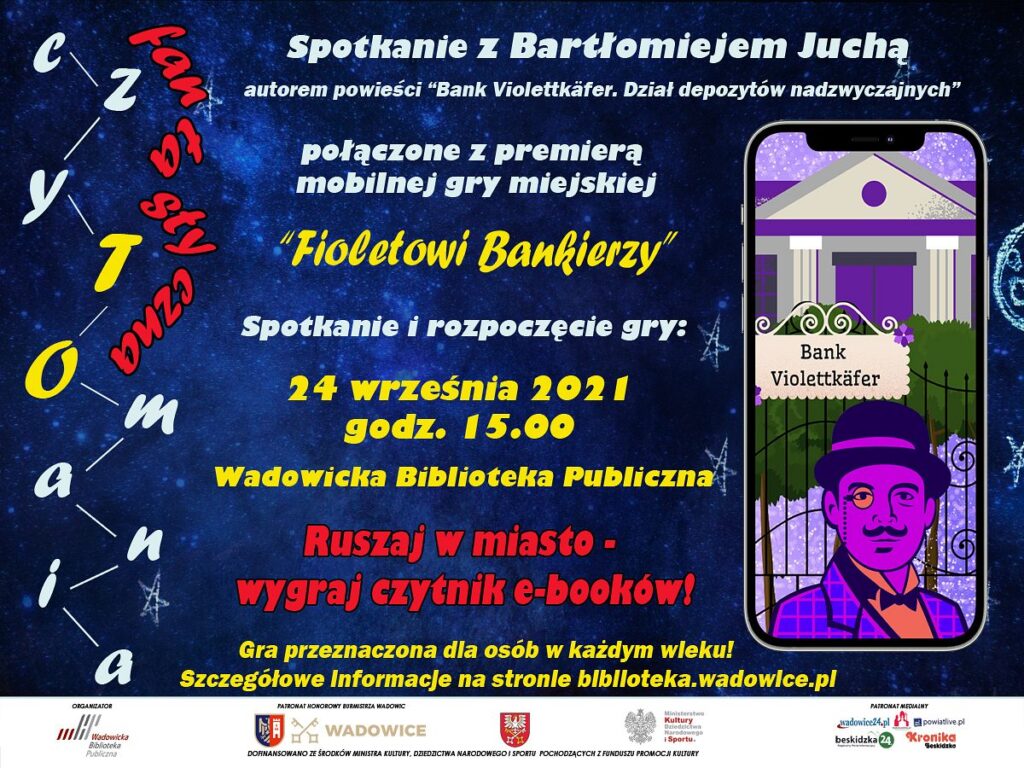 gra mobilna plakat stroina 1024x768 - „Fantastyczna czyTOmania” - IV edycja Wadowickiego Festiwalu Książki