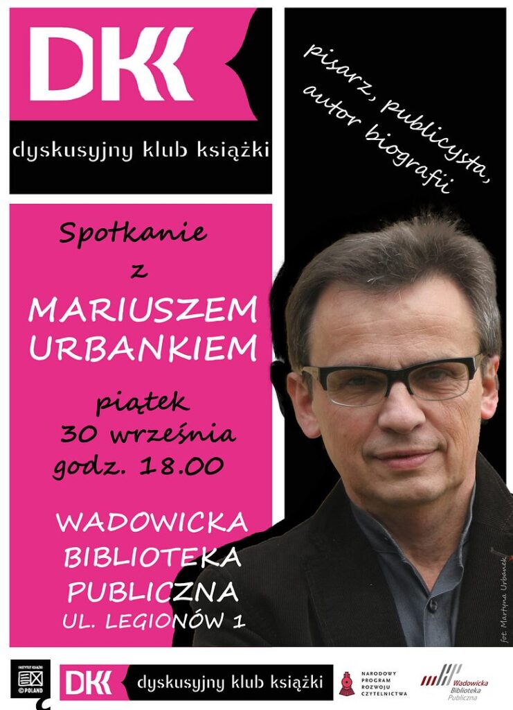 DKK M.Urbanek 741x1024 - Spotkanie autorskie z Mariuszem Urbankiem