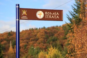 romea strata tabliczka 300x200 - Romea Strata już oznakowana w Gminie Wadowice!