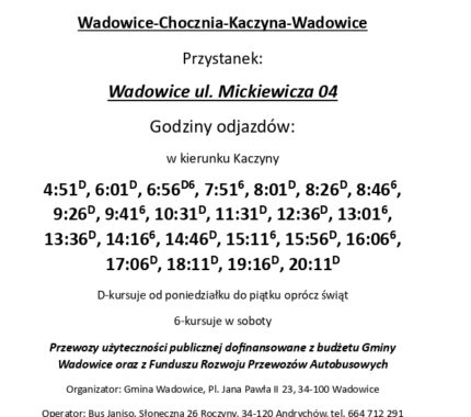 Rozkłady Jazdy Linii Autobusowych 2025