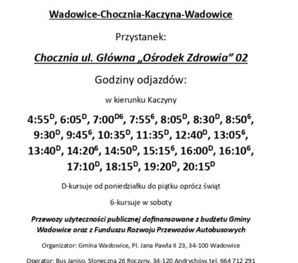 Rozkłady Jazdy Linii Autobusowych 2025