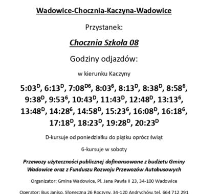 Rozkłady Jazdy Linii Autobusowych 2025