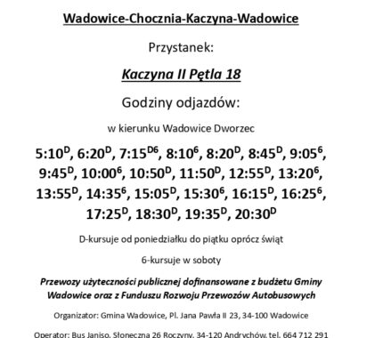 Rozkłady Jazdy Linii Autobusowych 2025