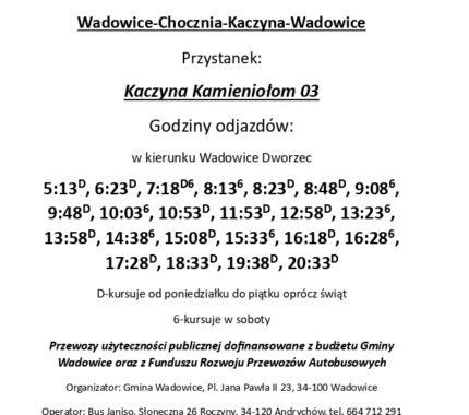 Rozkłady Jazdy Linii Autobusowych 2025
