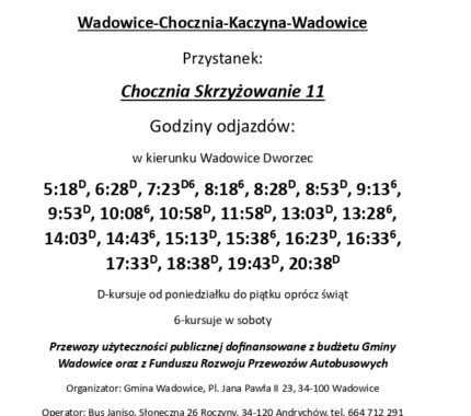 Rozkłady Jazdy Linii Autobusowych 2025